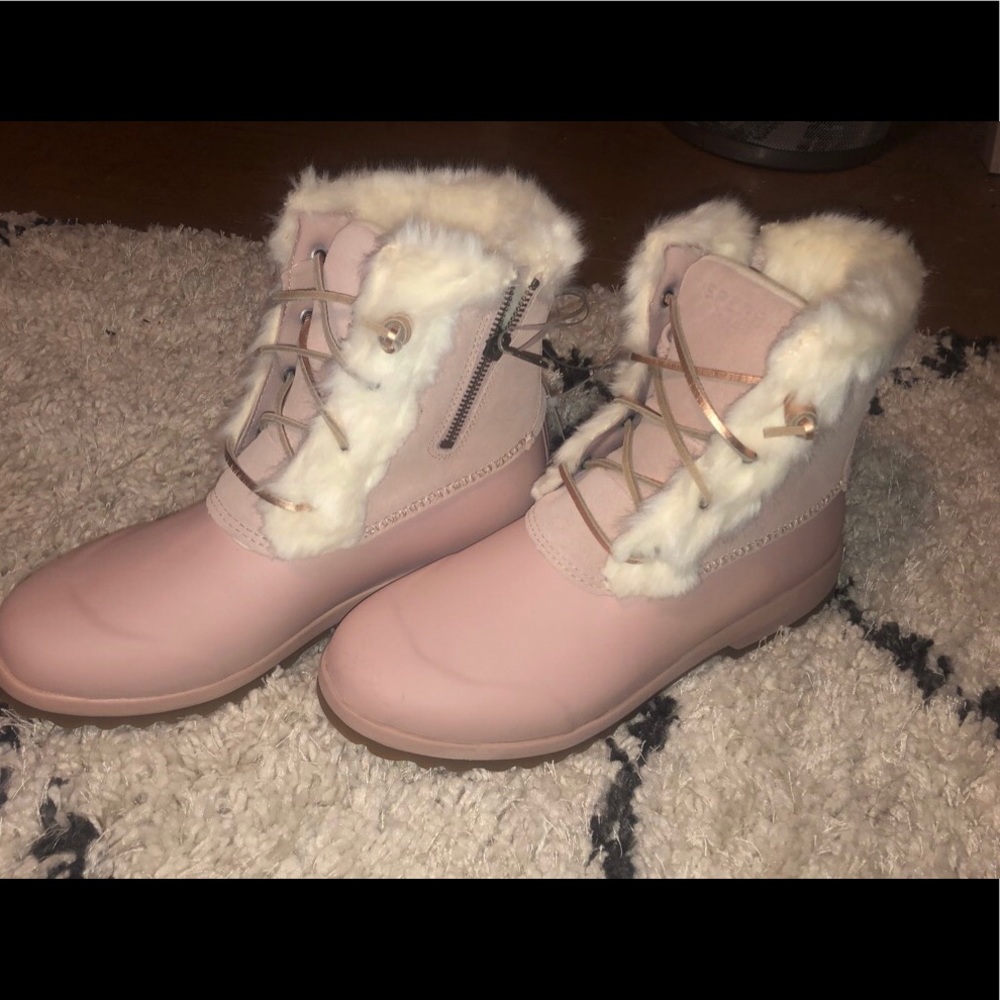 Sperry Weatherproof Boots Pink Sz 9.5 women’s